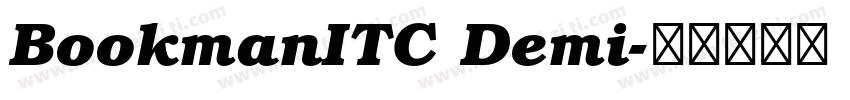 BookmanITC Demi字体转换